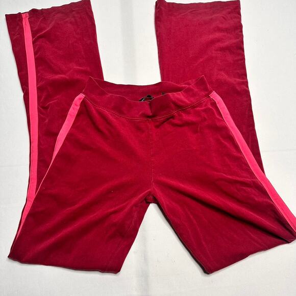 Modo International Size Small Vintage Y2K Flared Pink Flared Leggings - Picture 1 of 5